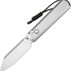 Navaja Artisan Holm Button Lock Ti 1875G-GY