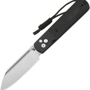 Navaja Artisan Holm Button Lock Black 1875P-BK