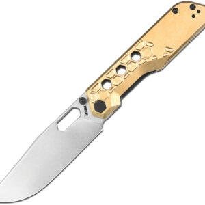 Navaja Artisan Beest Linerlock Brass 1878P-BR