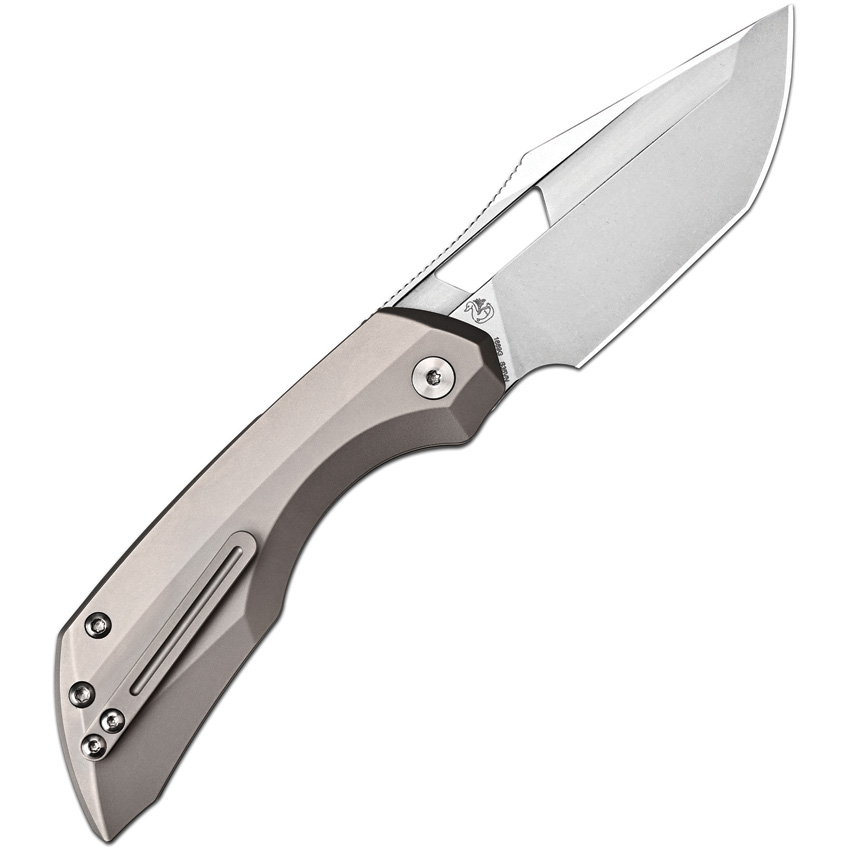 Navaja Artisan Cutlery Mousebird Linerlock Gray 1889G-Gy - Image 2