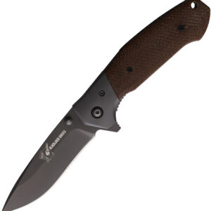 Navaja Blackjack Linerlock Brown Micarta Bcb157