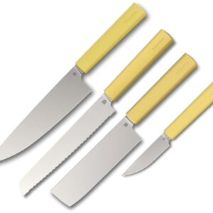 Set De Cuchillos Butterfork Modern Kitchen Set Yellow Bf01-Fks-Yl