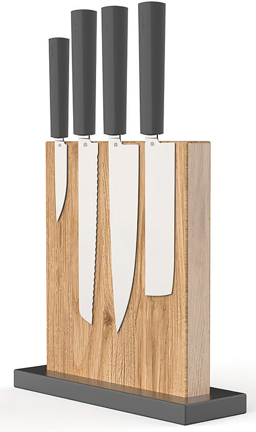 Set De Cuchillos Butterfork Modern Kitchen Set W/Stand Dg Bf01-Ws-Dg - Image 2