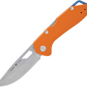 Navaja Buck Mustang Lockback Orange 14398