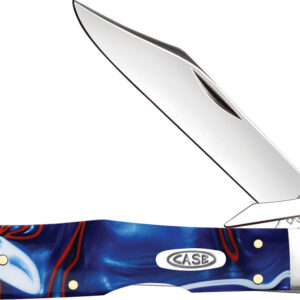 Navaja Case Cutlery Cheetah Cub Lockback Patriotic 11230
