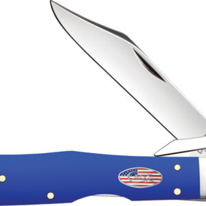 Navaja Case Cutlery Cheetah Cub Royal Blue Synthet 16406