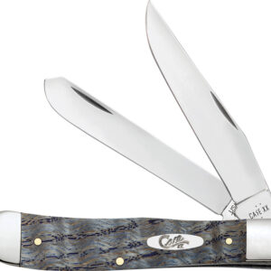Navaja Case Cutlery Trapper Blue Curley Oak 47490