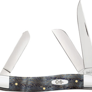 Navaja Case Cutlery Med Stockman Blue Curley Oak 47492