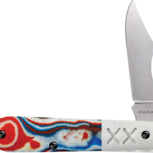 Navaja Case Cutlery Crossroads Barlow Red/Wht/Blu 53164