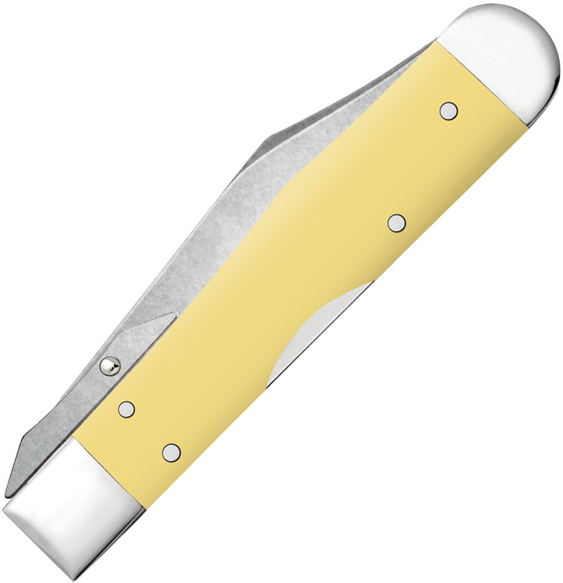 Navaja Case Cutlery Cheetah Cub Yellow Synthetic 81086 - Image 2