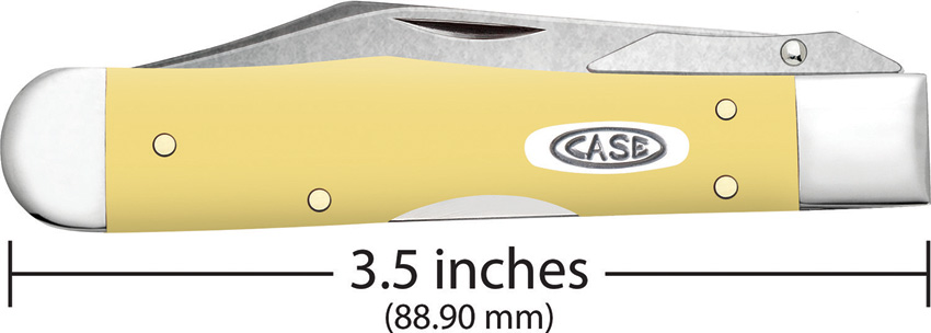 Navaja Case Cutlery Cheetah Cub Yellow Synthetic 81086 - Image 3