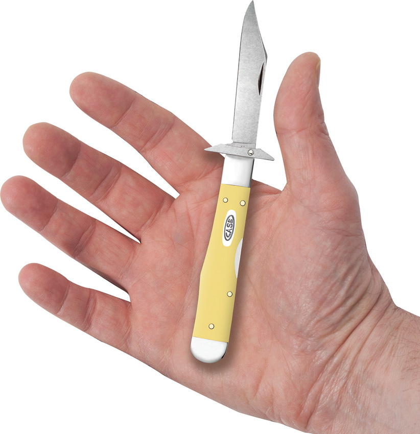 Navaja Case Cutlery Cheetah Cub Yellow Synthetic 81086 - Image 5
