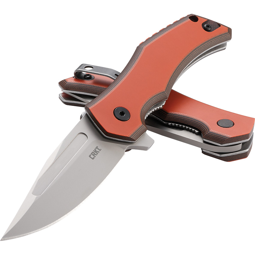 Navaja CRKT Fawkes Linerlock A/O Orange 2372 - Image 3
