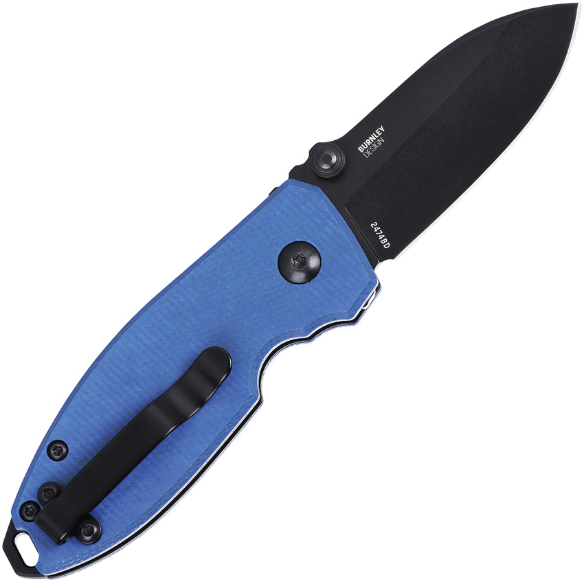Navaja CRKT Squid Button Lock Blue 2474Bd - Image 3