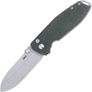 Navaja CRKT Squid Xm Button Lock Green 2495Gr