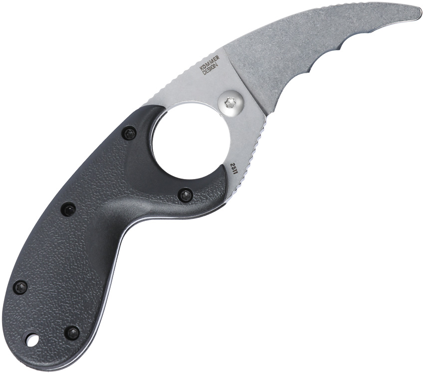 Navaja CRKT Bear Claw Fixed Blade Black 2511 - Image 3