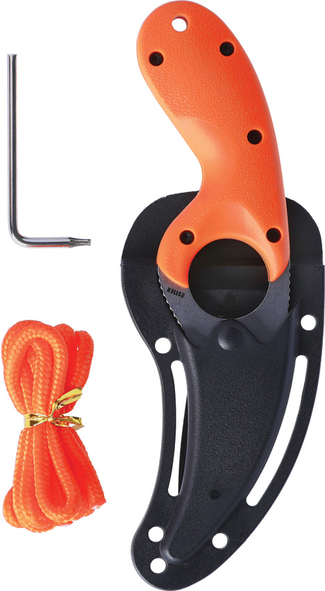 Navaja CRKT Bear Claw Fixed Blade Orange 2511Er - Image 2