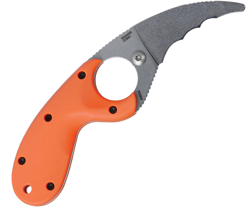 Navaja CRKT Bear Claw Fixed Blade Orange 2511Er - Image 3