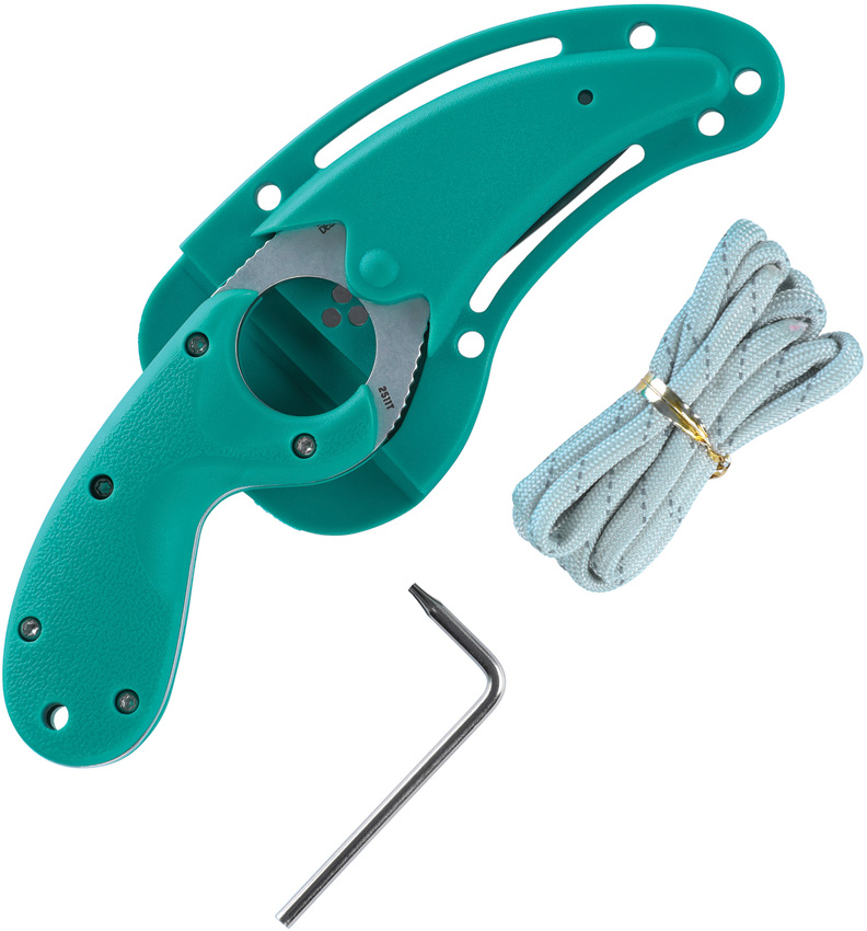 Cuchillo CRKT Bear Claw Fixed Blade Teal 2511T - Image 2