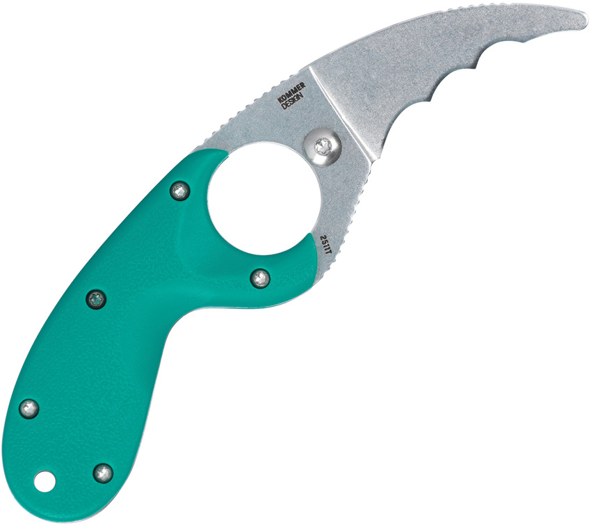 Cuchillo CRKT Bear Claw Fixed Blade Teal 2511T - Image 3