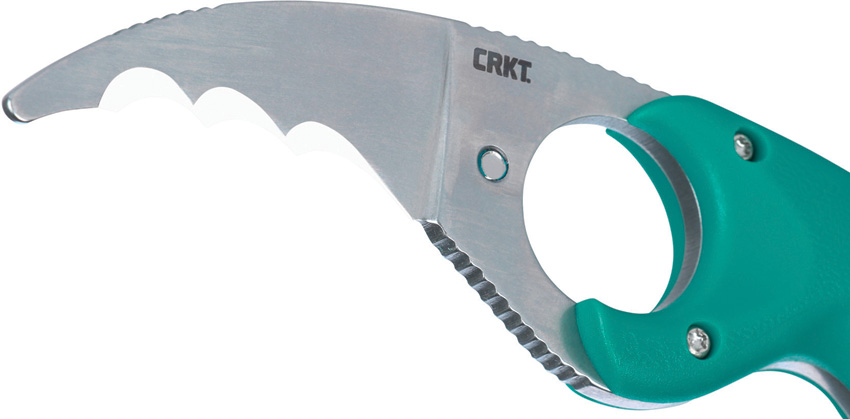 Cuchillo CRKT Bear Claw Fixed Blade Teal 2511T - Image 4