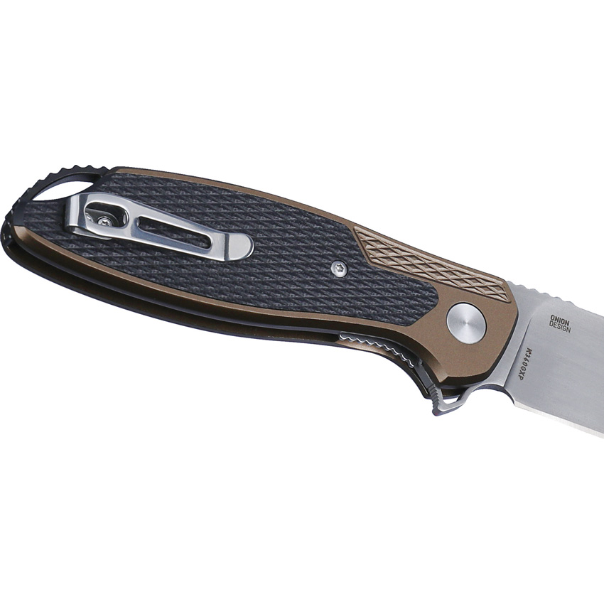 Navaja CRKT Jake Linerlock Brown K360Gxp - Image 4