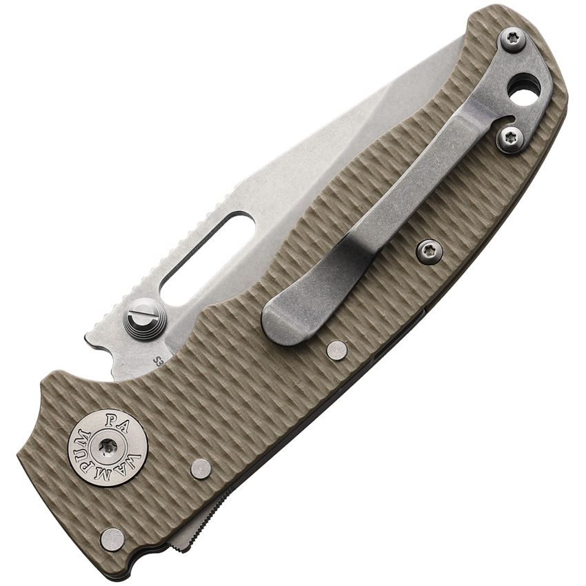 Navaja Demko Ad 20.5 Shark-Lock S35Vn Tan 20.5 S35Vn Clip Tan - Image 2