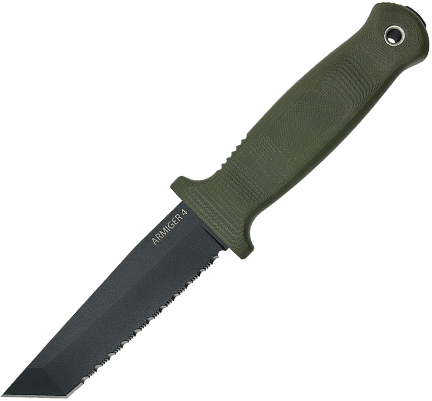 Cuchillo Demko Armiger 4 Fixed Blade Tanto Od Arm4-80Crv2-Od-Tp-Serr