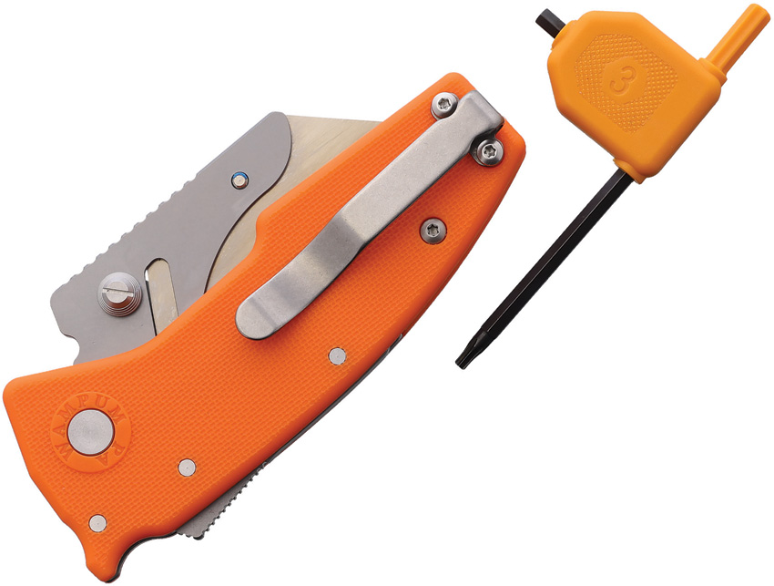 Navaja Demko Razor Shark Grn Orange Raz Shark Org - Image 2