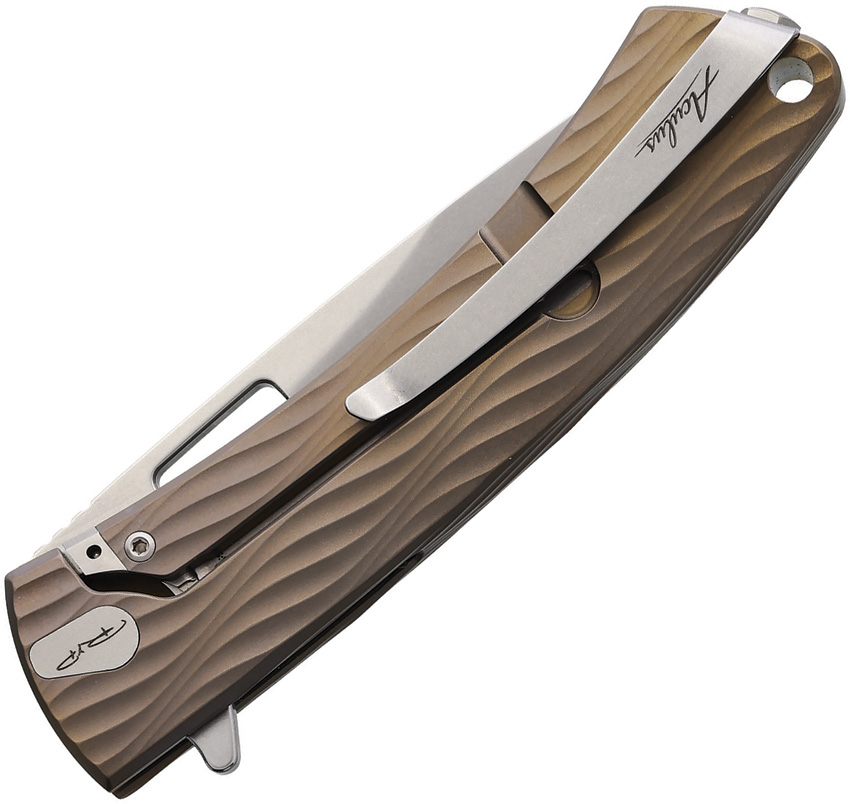 Navaja DPx Gear Aculus 3D Framelock Bronze Dpacf051 - Image 2