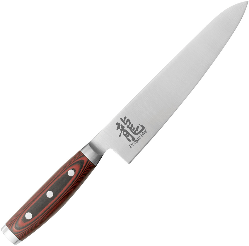 Cuchillo Dragon by Apogee Dragon Fire Chefs Knife Drgf-Chef-0850