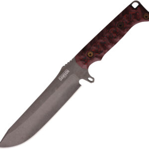 Cuchillo Dawson Knives Reaper Fixed Blade Black/Red 76546441744