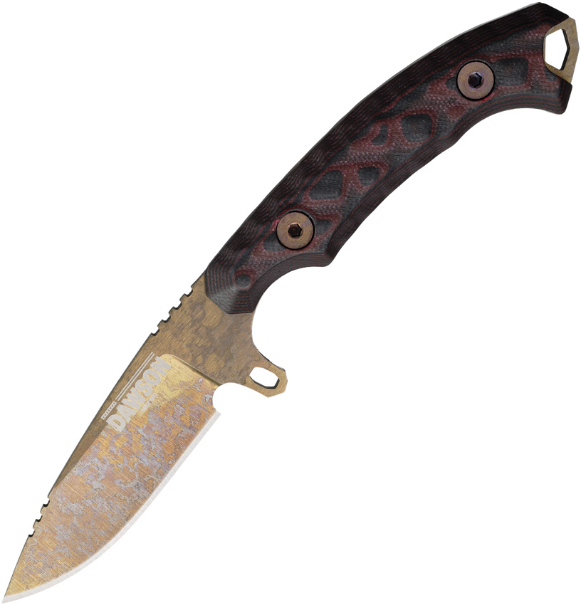 Cuchillo Dawson Knives Companion Fixed Blade Red 742259947278