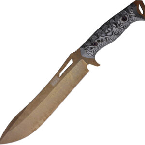 Cuchillo Dawson Knives Archangel Fixed Blade Blk/Wht 7.4226E+11