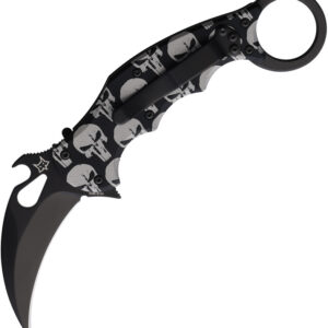 Navaja Fox Karambit Linerlock Skull Fx 599 Alb-5