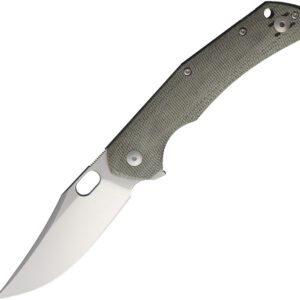 Navaja Giant Mouse Jutland Linerlock Grn Mic JUTLAND-GRN-CANVAS