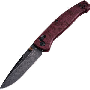 Navaja Hogue Mysto Able Lock Red Richlite 24452