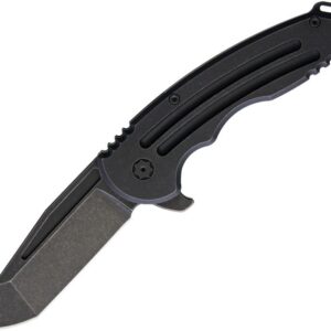 Cuchillo Hoback Knives Husky Framelock Titanium Black Husky Dlc Black Fallout