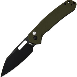 Navaja CJRB Pyrite Button Lock Green G10 J1925A-Bgn