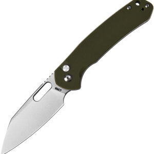 Navaja CJRB Pyrite Button Lock Green G10 J1925A-Gn