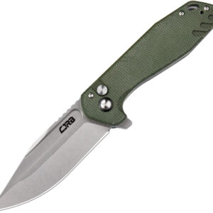 Navaja CJRB Riff Button Lock Green J1928-Mgn