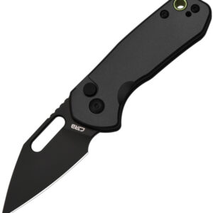 Navaja CJRB Mini Pyrite Button Lock Black J1933-Bbk