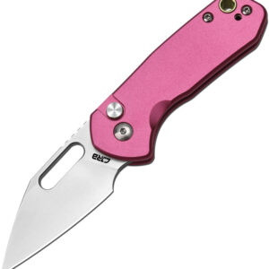 Navaja CJRB Mini Pyrite Button Lock Pink J1933-Pk