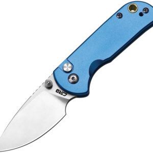 Navaja CJRB Mica Button Lock Blue J1934-Bu
