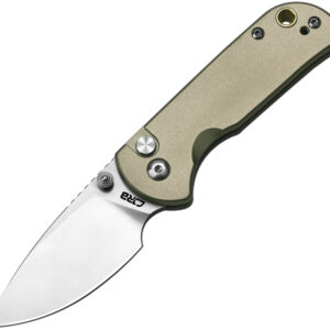 Navaja CJRB Mica Button Lock Green J1934-Gn