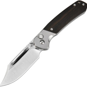 Navaja CJRB Bowie Pyrite Button Lock Ebony J1942-Ebn