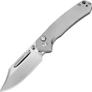 Navaja CJRB Bowie Pyrite Button Lock Ti J1942-Ti
