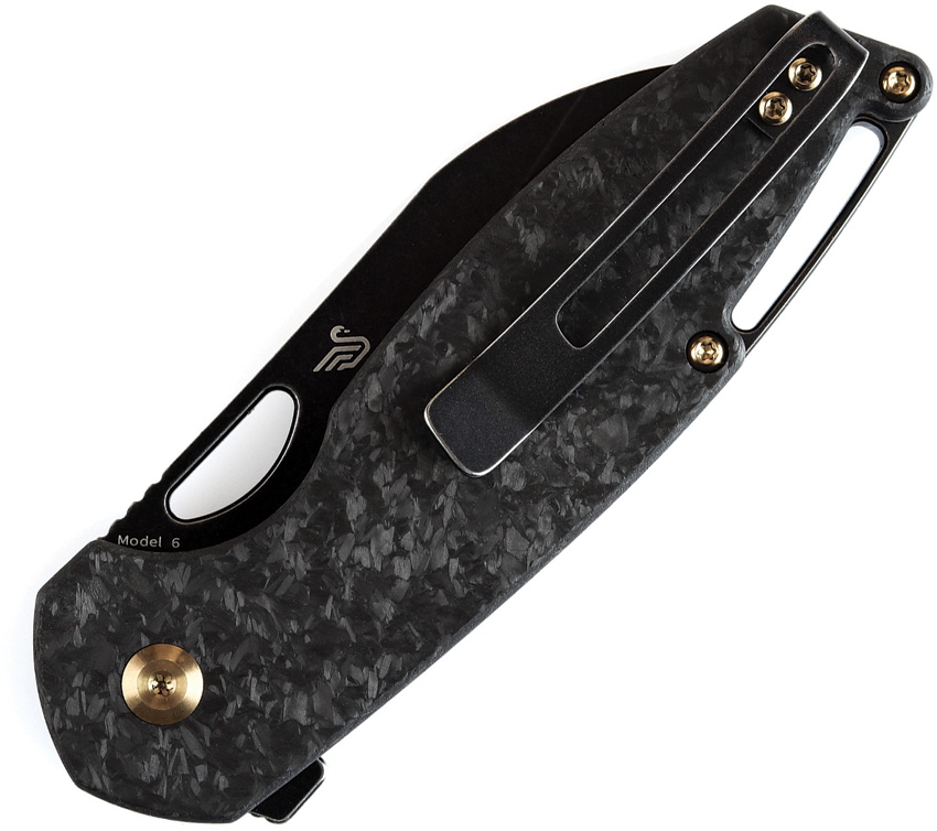 Navaja Kansept Knives Model 6 Framelock Shred Cf K1022A6 - Image 2