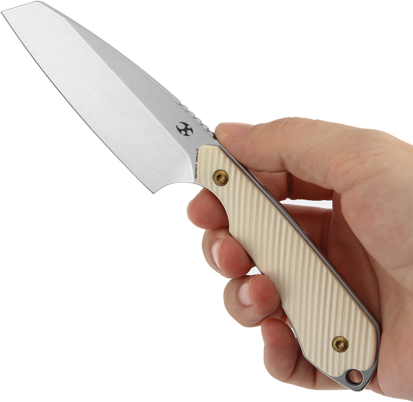 Navaja Kansept Knives Valk Fixed Blade Ivory G019A3 - Image 4