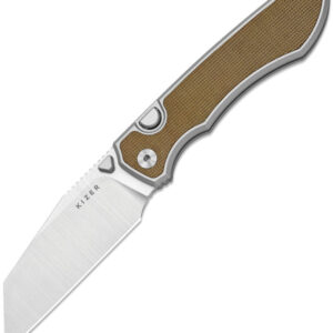 Navaja Kizer Cutlery Wharning Button Linerlock Brn Ki3738A1